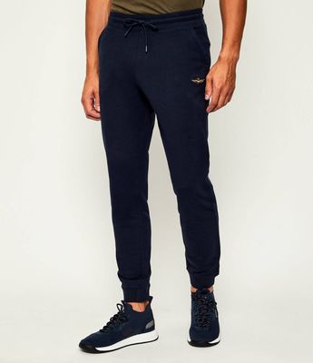 Spodnie męskie jesienne w sportowym stylu Aeronautica Militare ze sklepu: Gomez Fashion Store w kategorii: Spodnie męskie - zdjęcie 874714-BD9-10338_AM254M000014001