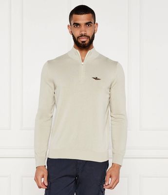Sweter męski Aeronautica Militare ze sklepu: Gomez Fashion Store w kategorii: Swetry męskie - zdjęcie 874714-BD9-10338_AM254M000015369