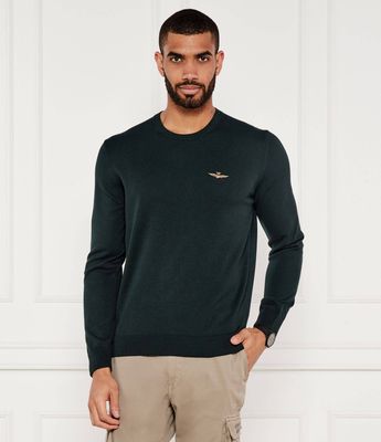 Sweter męski na zimę Aeronautica Militare ze sklepu: Gomez Fashion Store w kategorii: Swetry męskie - zdjęcie 874714-BD9-10338_AM254M000017378