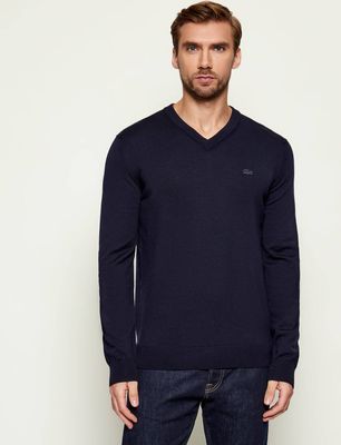Sweter męski casualowy zimowy Lacoste ze sklepu: Gomez Fashion Store w kategorii: Swetry męskie - zdjęcie 874714-BD9-10338_LA255M000002166