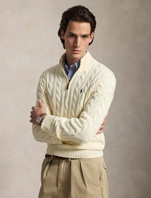 Sweter męski zimowy Polo Ralph Lauren ze sklepu: Gomez Fashion Store w kategorii: Swetry męskie - zdjęcie 874714-BD9-10338_PR255M00002220P