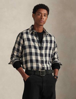 Koszula męska z klasycznym kołnierzykiem jesienna Polo Ralph Lauren ze sklepu: Gomez Fashion Store w kategorii: Koszule męskie - zdjęcie 874714-BD9-10338_PR255M00012480P