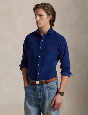 Koszula męska z klasycznym kołnierzykiem Polo Ralph Lauren ze sklepu: Gomez Fashion Store w kategorii: Koszule męskie - zdjęcie 874714-BD9-10338_PR255M000125NU3