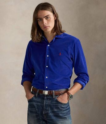 Koszula męska z klasycznym kołnierzykiem Polo Ralph Lauren ze sklepu: Gomez Fashion Store w kategorii: Koszule męskie - zdjęcie 874714-BD9-10338_PR255M00012583P