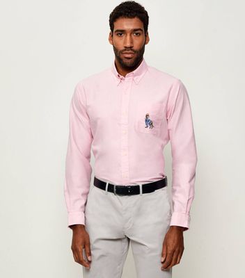 Koszula męska z klasycznym kołnierzykiem Polo Ralph Lauren ze sklepu: Gomez Fashion Store w kategorii: Koszule męskie - zdjęcie 874714-BD9-10338_PR255M00012789P
