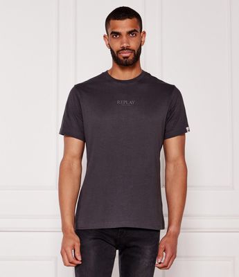 T-shirt męski casual na wiosnę Replay ze sklepu: Gomez Fashion Store w kategorii: T-shirty męskie - zdjęcie 874714-BD9-10338_RY255M000011A51