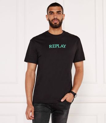 Replay - T-shirt męski młodzieżowy ze sklepu: Gomez Fashion Store w kategorii: T-shirty męskie - zdjęcie 874714-BD9-10338_RY255M000018098