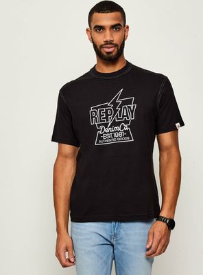 T-shirt męski młodzieżowy Replay ze sklepu: Gomez Fashion Store w kategorii: T-shirty męskie - zdjęcie 874714-BD9-10338_RY255M000023098