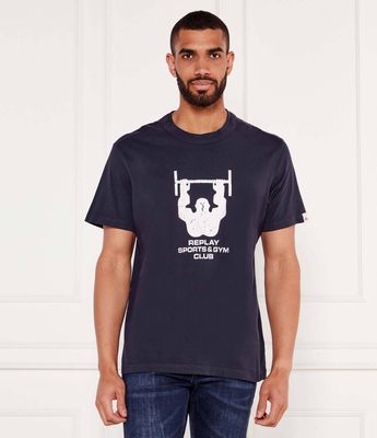 Replay - T-shirt męski na wiosnę ze sklepu: Gomez Fashion Store w kategorii: T-shirty męskie - zdjęcie 874714-BD9-10338_RY255M000024A53