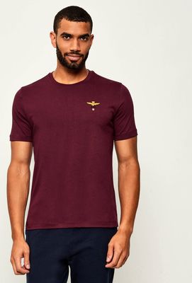 Aeronautica Militare - T-shirt męski na wiosnę ze sklepu: Gomez Fashion Store w kategorii: T-shirty męskie - zdjęcie 874714-BD9-10338_AM255M000007377