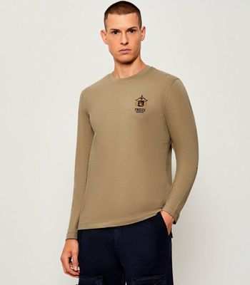 T-shirt męski Aeronautica Militare ze sklepu: Gomez Fashion Store w kategorii: T-shirty męskie - zdjęcie 874714-BD9-10338_AM255M000011379