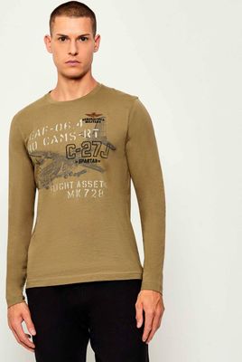 Aeronautica Militare - T-shirt męski ze sklepu: Gomez Fashion Store w kategorii: T-shirty męskie - zdjęcie 874714-BD9-10338_AM255M000015379