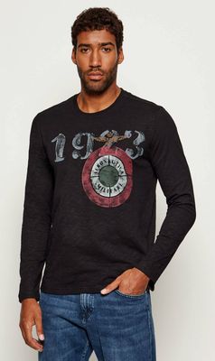 T-shirt męski jesienny Aeronautica Militare ze sklepu: Gomez Fashion Store w kategorii: T-shirty męskie - zdjęcie 874714-BD9-10338_AM255M000017004
