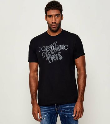 T-shirt męski Iceberg ze sklepu: Gomez Fashion Store w kategorii: T-shirty męskie - zdjęcie 874714-BD9-10338_II255M000029900