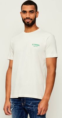 T-shirt męski casual Iceberg ze sklepu: Gomez Fashion Store w kategorii: T-shirty męskie - zdjęcie 874714-BD9-10338_II255M000031A68