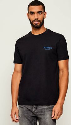 T-shirt męski na wiosnę Iceberg ze sklepu: Gomez Fashion Store w kategorii: T-shirty męskie - zdjęcie 874714-BD9-10338_II255M000031900