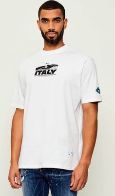 Iceberg - T-shirt męski na wiosnę ze sklepu: Gomez Fashion Store w kategorii: T-shirty męskie - zdjęcie 874714-BD9-10338_II255M000035101