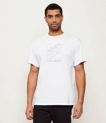 T-shirt męski na wiosnę Plein Sport ze sklepu: Gomez Fashion Store w kategorii: T-shirty męskie - zdjęcie 874714-BD9-10338_PS255M000028101