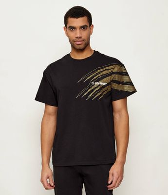 T-shirt męski wiosenny Plein Sport ze sklepu: Gomez Fashion Store w kategorii: T-shirty męskie - zdjęcie 874714-BD9-10338_PS255M000029814