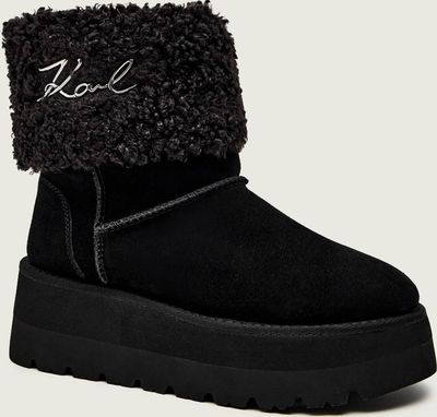 Śniegowce damskie na zimę Karl Lagerfeld ze sklepu: Gomez Fashion Store w kategorii: Śniegowce damskie - zdjęcie 874714-BD9-10338_KL255W000047702