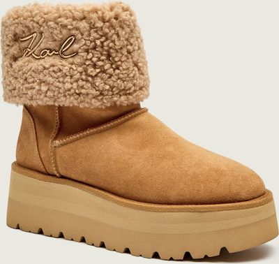 Śniegowce damskie na zimę Karl Lagerfeld ze sklepu: Gomez Fashion Store w kategorii: Śniegowce damskie - zdjęcie 874714-BD9-10338_KL255W000047899