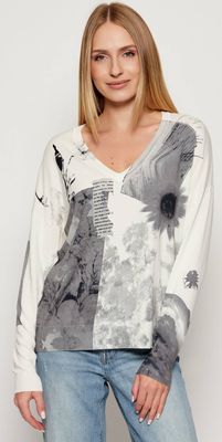 Sweter damski casual Desigual ze sklepu: Gomez Fashion Store w kategorii: Swetry damskie - zdjęcie 874714-BD9-10338_DU255W000075065