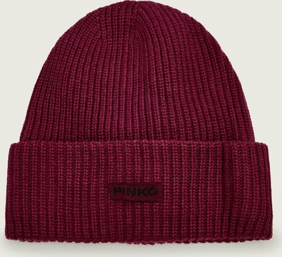 Czapka zimowa damska Pinko ze sklepu: Gomez Fashion Store w kategorii: Czapki zimowe damskie - zdjęcie 874714-BD9-10338_PI255W000008D57