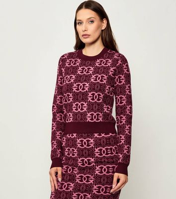 Pinko - Sweter damski casualowy ze sklepu: Gomez Fashion Store w kategorii: Swetry damskie - zdjęcie 874714-BD9-10338_PI255W000080D92
