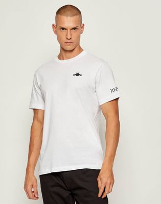 T-shirt męski na wiosnę casual Replay ze sklepu: Gomez Fashion Store w kategorii: T-shirty męskie - zdjęcie 874714-BD9-10338_RY255M000048A01
