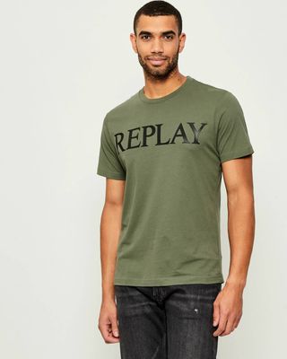 T-shirt męski wiosenny młodzieżowy Replay ze sklepu: Gomez Fashion Store w kategorii: T-shirty męskie - zdjęcie 874714-BD9-10338_RY255M000050A59