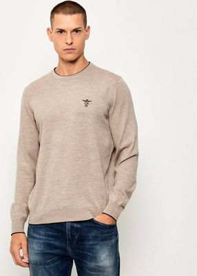 Sweter męski casual na zimę Aeronautica Militare ze sklepu: Gomez Fashion Store w kategorii: Swetry męskie - zdjęcie 874714-BD9-10338_AM255M000070402