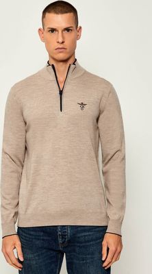 Sweter męski na zimę casual Aeronautica Militare ze sklepu: Gomez Fashion Store w kategorii: Swetry męskie - zdjęcie 874714-BD9-10338_AM255M000073402