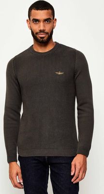 Sweter męski casual Aeronautica Militare ze sklepu: Gomez Fashion Store w kategorii: Swetry męskie - zdjęcie 874714-BD9-10338_AM255M000074383