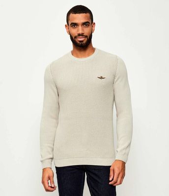 Sweter męski zimowy Aeronautica Militare ze sklepu: Gomez Fashion Store w kategorii: Swetry męskie - zdjęcie 874714-BD9-10338_AM255M000074369