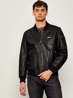 Kurtka męska na wiosnę Aeronautica Militare ze sklepu: Gomez Fashion Store w kategorii: Kurtki męskie - zdjęcie 874714-BD9-10338_AM255M000006034