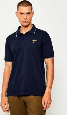 T-shirt męski casual Aeronautica Militare ze sklepu: Gomez Fashion Store w kategorii: T-shirty męskie - zdjęcie 874714-BD9-10338_AM255M000086001