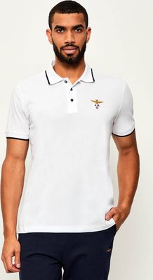 T-shirt męski casual Aeronautica Militare ze sklepu: Gomez Fashion Store w kategorii: T-shirty męskie - zdjęcie 874714-BD9-10338_AM255M000086002