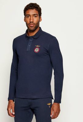 T-shirt męski na wiosnę Aeronautica Militare ze sklepu: Gomez Fashion Store w kategorii: T-shirty męskie - zdjęcie 874714-BD9-10338_AM255M000090001