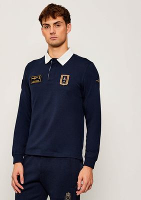T-shirt męski na wiosnę Aeronautica Militare ze sklepu: Gomez Fashion Store w kategorii: T-shirty męskie - zdjęcie 874714-BD9-10338_AM255M000091001