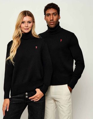 Sweter damski AMI Paris ze sklepu: Gomez Fashion Store w kategorii: Swetry damskie - zdjęcie 874714-BD9-10338_AI255U000006027