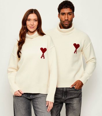 Sweter damski AMI Paris ze sklepu: Gomez Fashion Store w kategorii: Swetry damskie - zdjęcie 874714-BD9-10338_AI255U000010029