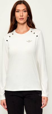 Aeronautica Militare - Bluzka damska casual ze sklepu: Gomez Fashion Store w kategorii: Bluzki damskie - zdjęcie 874714-BD9-10338_AM255W000001002