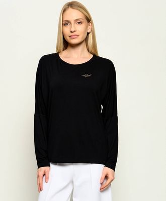 Bluzka damska casualowa Aeronautica Militare ze sklepu: Gomez Fashion Store w kategorii: Bluzki damskie - zdjęcie 874714-BD9-10338_AM255W000002136