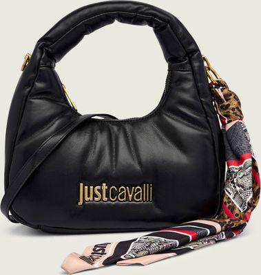 Torebka hobo elegancki Just Cavalli ze sklepu: Gomez Fashion Store w kategorii: Torebki hobo - zdjęcie 874714-BD9-10338_CA255W000021899