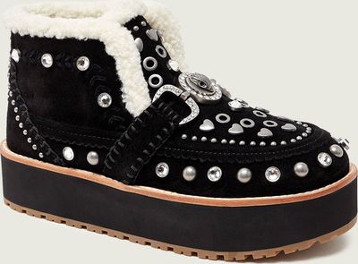 Śniegowce damskie na zimę Kurt Geiger ze sklepu: Gomez Fashion Store w kategorii: Śniegowce damskie - zdjęcie 874714-BD9-10338_KG255W000132001