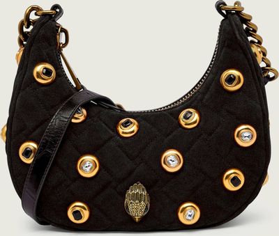 Torebka hobo elegancki Kurt Geiger ze sklepu: Gomez Fashion Store w kategorii: Torebki hobo - zdjęcie 874714-BD9-10338_KG255W000174001