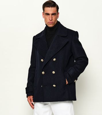 Płaszcz męski na jesień BALMAIN ze sklepu: Gomez Fashion Store w kategorii: Płaszcze męskie - zdjęcie 874714-BD9-10338_BA255M000012121