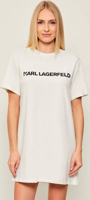 Karl Lagerfeld - Koszula nocna w nadruki ze sklepu: Gomez Fashion Store w kategorii: Koszule nocne - zdjęcie 874714-BD9-10338_KL255W000062C48