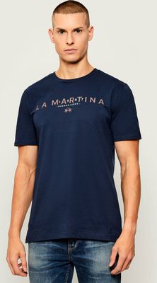 T-shirt męski La Martina ze sklepu: Gomez Fashion Store w kategorii: T-shirty męskie - zdjęcie 874714-BD9-10338_LR255M000015717