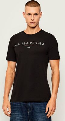 T-shirt męski na wiosnę La Martina ze sklepu: Gomez Fashion Store w kategorii: T-shirty męskie - zdjęcie 874714-BD9-10338_LR255M000015999